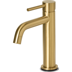 SALINAS - Enkele wastafelkraan - Goud - 18 cm - Messing