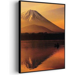 Muurwerken Akoestisch Schilderij - Fuji - Geluidsdempend Wandpaneel - Wanddecoratie - Geluidsisolatie - PRO (AW 0.90) XXL (107X150)