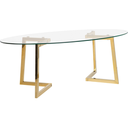 FRESNO  - Salontafel - Goud - Glas