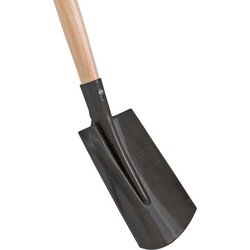 Spade / schep mini zwart 75 cm - Scheppen