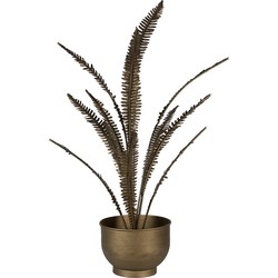 Clayre & Eef Kunstplant  63 cm Goudkleurig Ijzer Decoratie plant