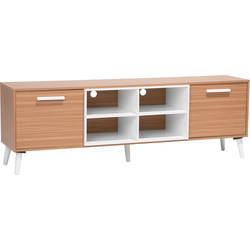 ALLOA  - TV-meubel - Lichte houtkleur - Spaanplaat