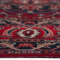 Vintage Vloerkleed Manami Rood met franjes - Tier - 160 x 230 cm - Viscose