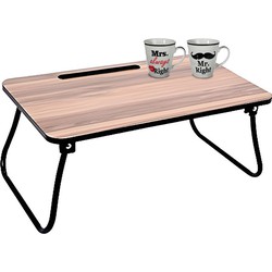Bedtafel en Koffiebeker set - Mr Right en Mrs Always Right - Valentijn cadeautje voor hem / haar - Dienbladen