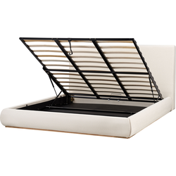 CAMPAGNE - Bed met opbergruimte - Beige - 180 x 200 cm - Polyester