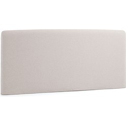 Kave Home - Dyla hoofdbord met afneembare hoes in beige, voor bedden van 160 cm