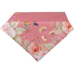 Clayre & Eef Tafelkleed Roze Katoen Bloemen