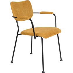 Zuiver Benson Eetkamerstoelen met armleuning Oker - Set van 2
