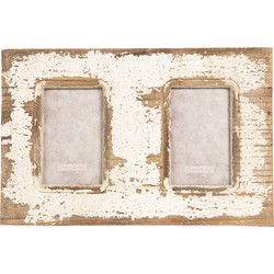 Clayre & Eef Fotolijst Bruin Beige Hout