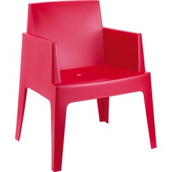 Design stoel PLEMO rood