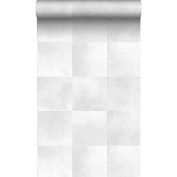 Origin Wallcoverings behang dierenhuid met vacht structuur licht warm grijs - 53 cm x 10,05 m - 347485