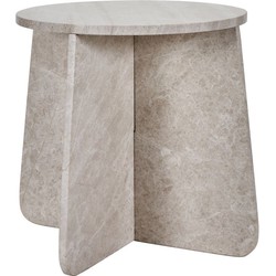 House Doctor Bijzettafel Marb beige 48cm