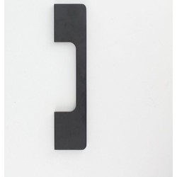 Deurgreep Gaby - zwart - 96 mm - Industrieel - Deurgrepenwinkel.nl