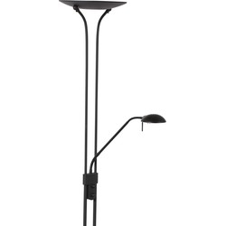 Mexlite vloerlamp Biron - zwart -  - 7500ZW