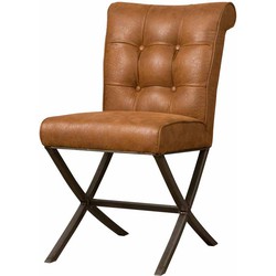 Tower living Barcelona sidechair - fabric cherokee 8 cognac