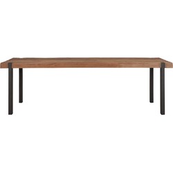 DTP Home Dining table Beam,78x275x100 cm, 8 cm recycled teakwood top