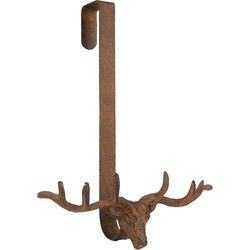 Clayre & Eef Wandhaak Hert 28x11x37 cm Bruin Metaal