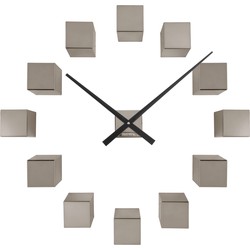 Wall Clock DIY Cubic Metallic