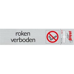 Route Alulook 165 x 44 mm Sticker roken verboden