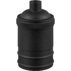 DIY lamphouders - Lamponderdelen - ø4.5 x 7.5 cm - E27 - Black - Cilinder - Ontworpen voor Hanglampen, Wandlampen