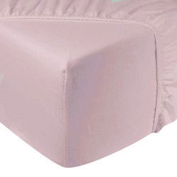 DoubleDry Hoeslaken Flanel 100% Zacht Katoen - Tweepersoons 180x200 cm - Rondom Elastiek - Licht Roze