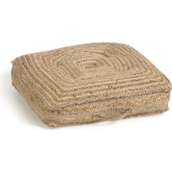 Kave Home - Jute vloerpalletkussen Abir 60 x 60 cm