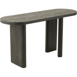 J-line - Tafel Teak Hout Zwart - 150x50x75cm