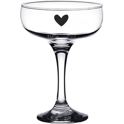 Clayre & Eef Champagneglas  150 ml Glas Hart Wijnglas