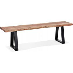 Bank in industriële stijl RAFA BENCH 178x45x45 cm Beige