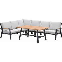 Garden Impressions Lissabon lounge dining set 5-delig - valley sand