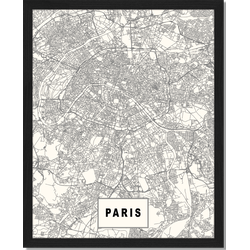 Paris - Fotoprint in houten frame - 40 X 50 X 2,5 cm