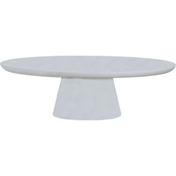 Salontafel Taupe Ovaal 130cm - Composiet - Tafel Cleo