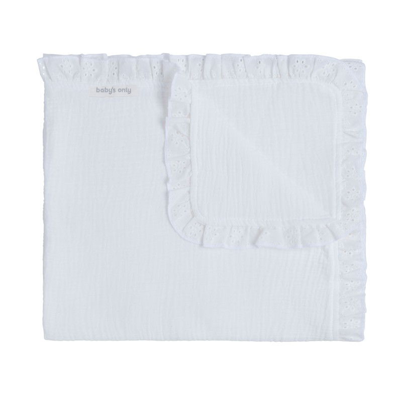 Baby's Only Ledikantdeken Calm - Wit - 100x135 cm - 