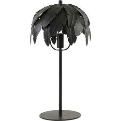 Light & Living - Tafellamp PALMU  - 26x26x50cm - Zwart