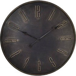 Industrile Wandklok 60 cm - Klok van Metaal - Wandklok Industrieel - Wandklok Modern - Wandklokken - Antraciet