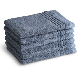PHLOX Washandjes Set 16x21 cm - 6 stuks - 600 g/m2 Zacht Katoen - Supreme Collectie - Ijsblauw