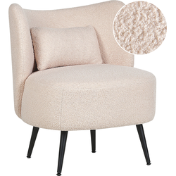 Beliani OTSBY - Fauteuil-Beige-Bouclé