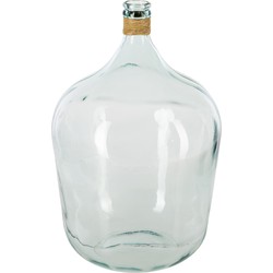 Atmosphera bloemenvaas Fles model - transparant - glas - H56 x D39 cm - Vazen