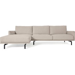 Kave Home - 3-zitsbank Galene beige linkse chaise longue 254 cm