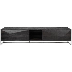 PTMD Onyx tv Cabinet Black/ Black