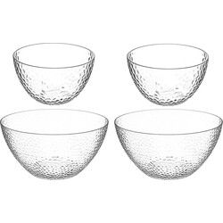 Secret de Gourmet voedsel/serveerschalen set - Kunststof - D25/D13 cm - Serveerschalen