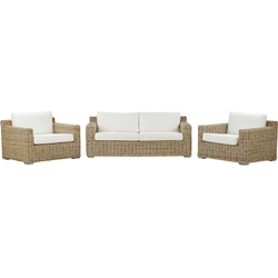 Beliani ARDEA - Loungeset-Natuurlijk-Rotan