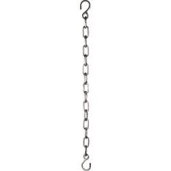 PTMD Ketting Rough - 100x2x2 cm - Aluminium - Zilver