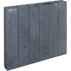 3 stuks! Blokjesband zwart 8x50x50 cm - Gardenlux