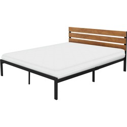 ML-Design metalen bed zwart, 200x140 cm, gemaakt van stalen frame