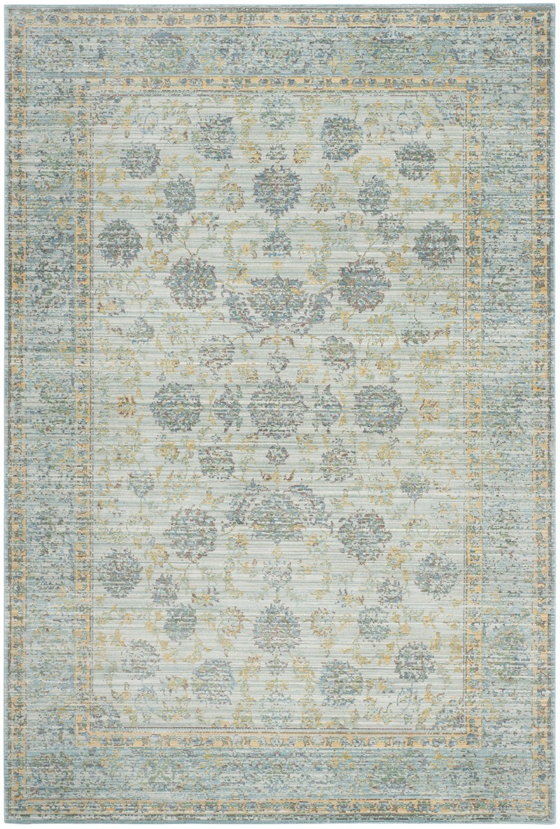 Safavieh Craft Art-Inspired Indoor Woven Area Rug, Valencia Collection, VAL113, in Light Blue & Turquoise, 122 X 183 cm - 
