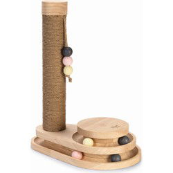 Krabpaal hout 38x24.5x47.5cm bruin
