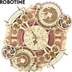 Robotime Zodiac Wandklok DIY Modelbouw Knutselen