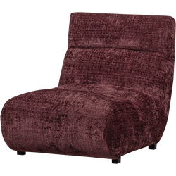 BePureHome Observe Fauteuil - Chenille - Aubergine - 82x75x96