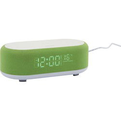 Karlsson - Wekker Vogue w. Phone Charger And Blue Tooth - Heldergroen